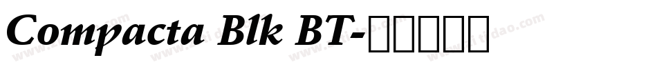 Compacta Blk BT字体转换